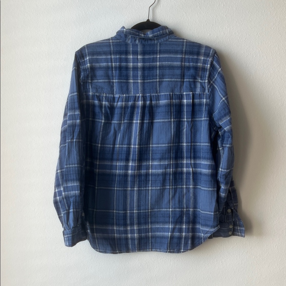 Universal Thread Navy Checkered Top - Picture 3 of 4